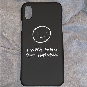 Black IPHONE X phone case
